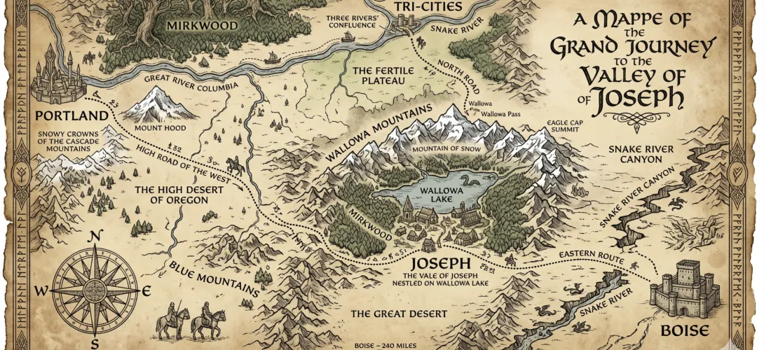 Wallowa map image